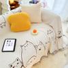 Modern Chenille Sofa Cover Entire Season Universal Simple Design Dual-sided Cat-proof Sofa Blanket Cover for Home Decor