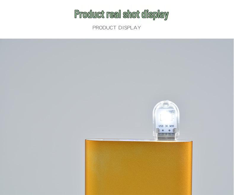 Xiaomi Mini USB Night Light: LED Dormitory Wake-up Light, Portable Eye Protection, Energy-Saving Lamp.