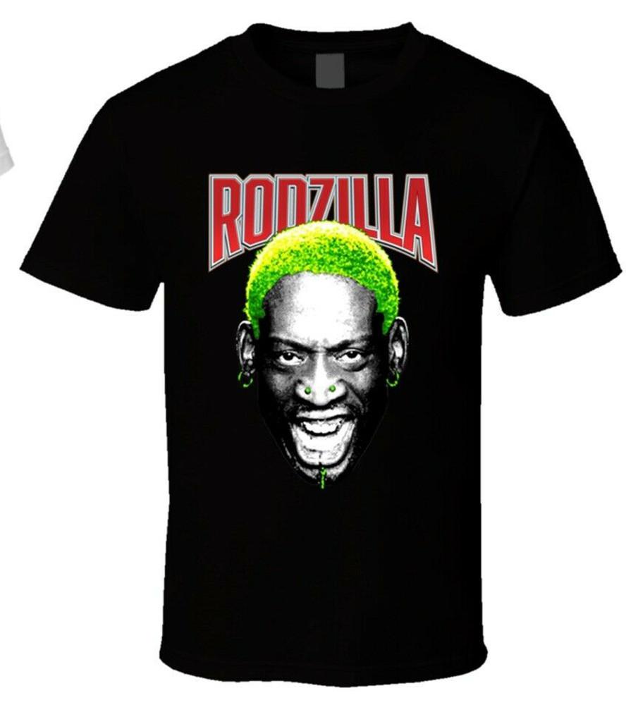 

Dennis Rodman Rodzilla T-shirt Black Short Sleeve Sizes S to 5XL JJ5204 Unisex T-Shirt S