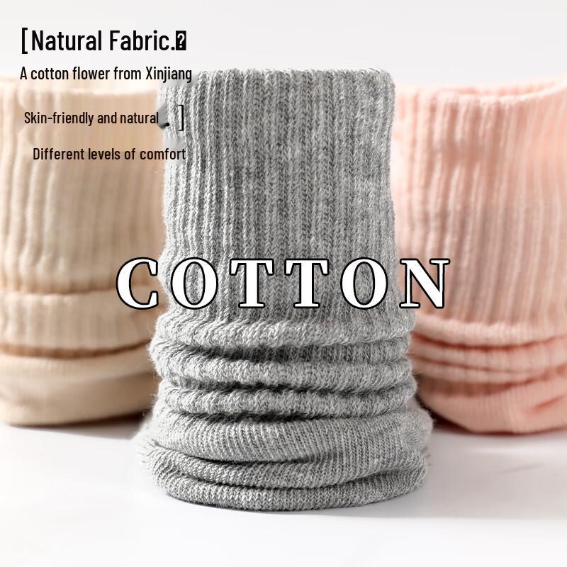 LANGSHA Girls' Mid-Calf Cotton Socks