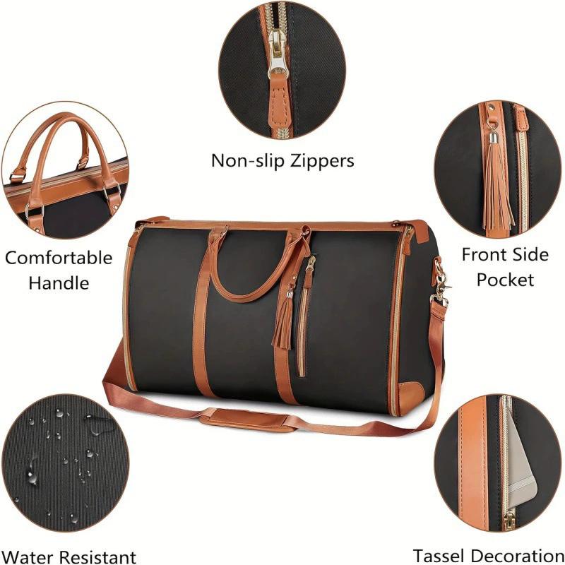 Lefame Travel Duffle Bag with Garment Compartment Large Weekender Bag for Women Men