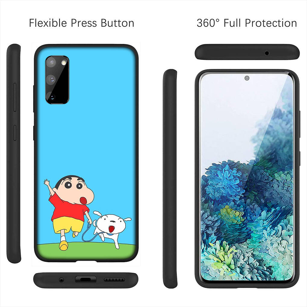 Cover for iPhone 17 16 15 Xiaomi Poco Redmi Note 14 13 12 Pro 16e Samsung Galaxy S25 S24 S23 OPPO Huawei Cartoon Crayon Shin Chan Shinchan Phone Case