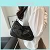 Fashionable 2024 Spring Trendy Checkered Underarm Bag For Women Casual Chic Tote Bag