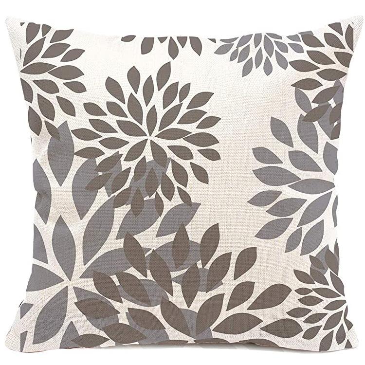 Striped Pillowcase Home Decoration Linen Pillow Cushion Waist Mat Sofa Pillowcase Geometric Abstract