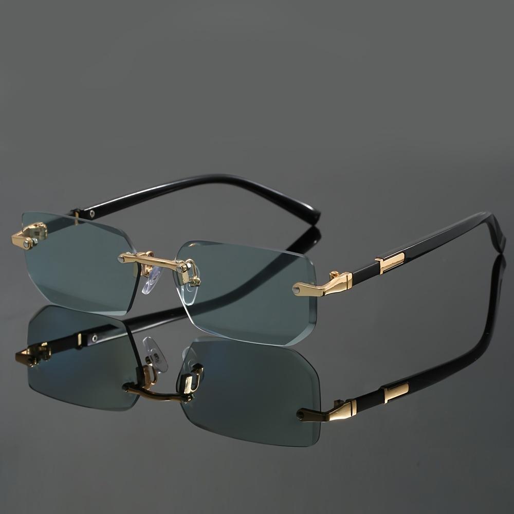Men's and Women's Vintage Classic Trendy Glasses Y2K New Fashion Colorful Frameless Decorative Eyeglasses Holiday Gift