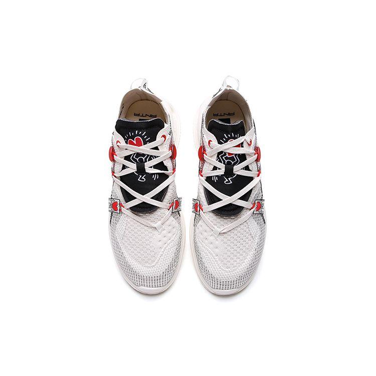 Anta Keith Haring X  Seeed Zero Boundary Sports Running Shoes Men Running Shoes White Red 112138811-5