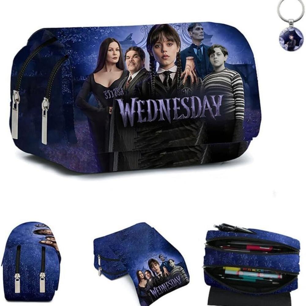 

Printed Double Pencil Bag Animation Primary and Secondary School Children s Pencil Stationery Bag Spell return