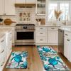 1PC Coastal Marioe Life Kitchen Rug Non-Slip Door Mat Pop design Bathroom Rug Bath Mat Carpet for Home Sink Laundry Decor