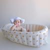 Foldable Inflatable Baby Bathtub: Sit & Lie Newborn Bathing Solution