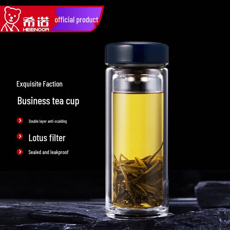 Heenoor Double Wall Insulated Glass Cup