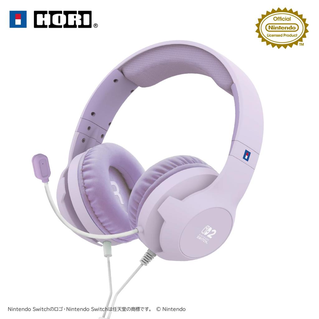 Hori Gaming Headset Standard for Nintendo Pastel Purple Switch™ 2,