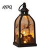 Halloween Decorations Candle Lantern, Decorative Spooky Witch Skeleton Pumpkin Tabletop Decoration Light for Haunted House, Front Porch, Gothic