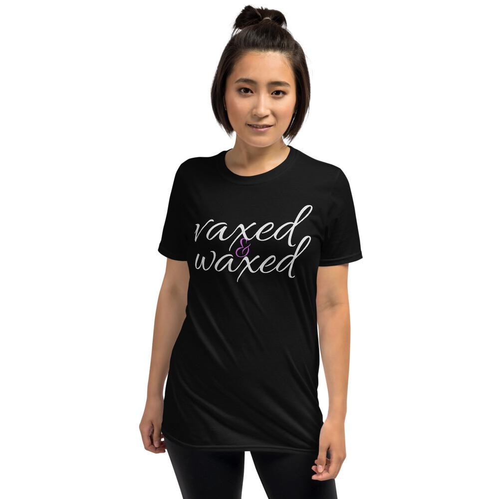 

Vaxed And Waxed Women#039;s Woman Vaccine Vaccinated ShortSleeve Unisex TShirt Unisex T-Shirt M