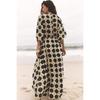 Za Export New Arrival Women's Clothing ZR Fashion Style Fashion Print Robe Style Holiday Wind Length Dress 1821026