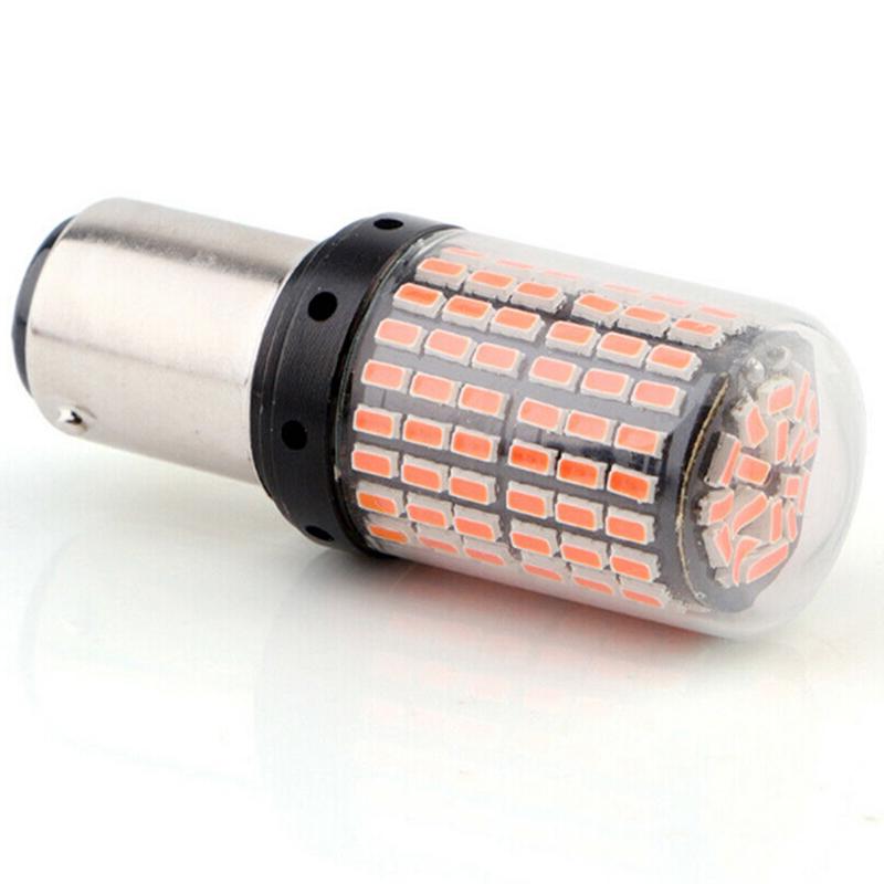 1Pc 1157 Led Red Canbus 3014 144-Smd Car Turn Signal Brake Light No Flash
