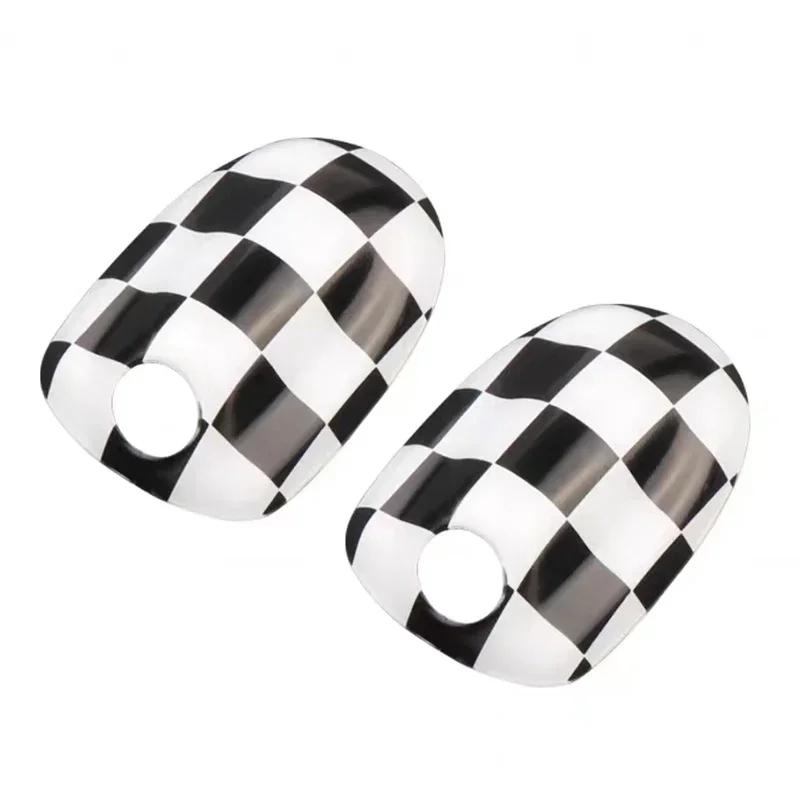 Für MINI Cooper F54 F55 F56 F57 F60 2 STÜCK/SET Auto Scheibenwischer Wasser Sprühdüse Abdeckung Aufkleber Auto Außen Dekorationszubehör