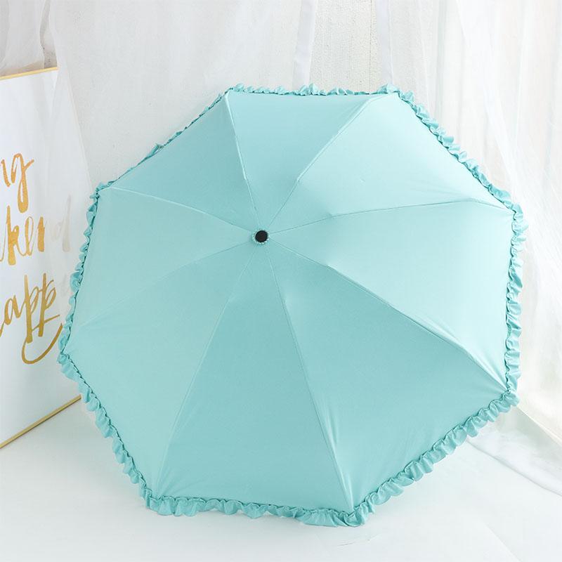 Portable  Fre Sle Five Umbrella Lace   Sunscreen Umbrella for Sunny And Rainy Days UV Protection Sunade