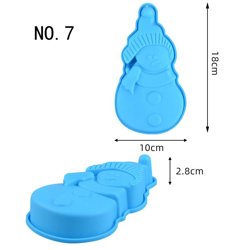 Christmas Silicone Mold Non Stick Cake Decorating Tools For Jelly Chocolate Candy Baking Dessert DIY Holiday