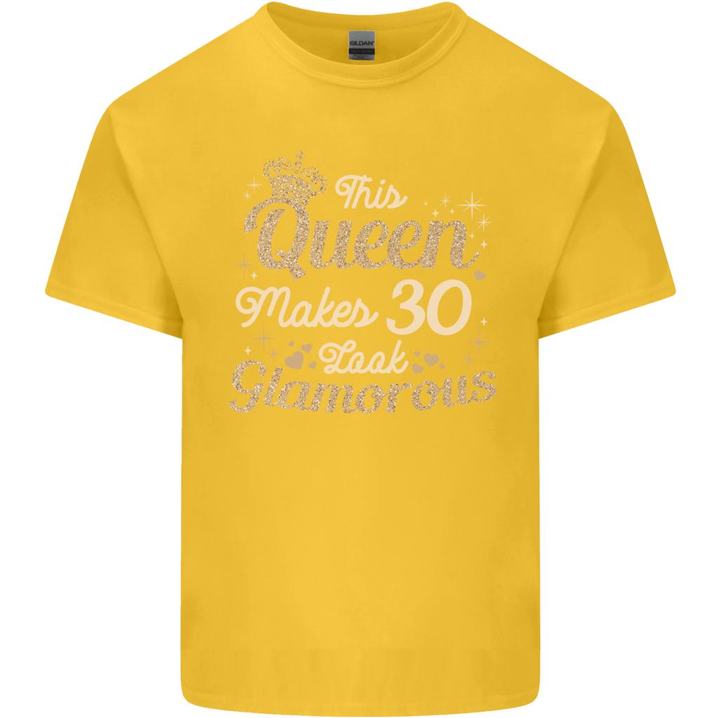 30th Birthday Queen Thirty Years Old 30 Unisexs Light Cotton TShirt