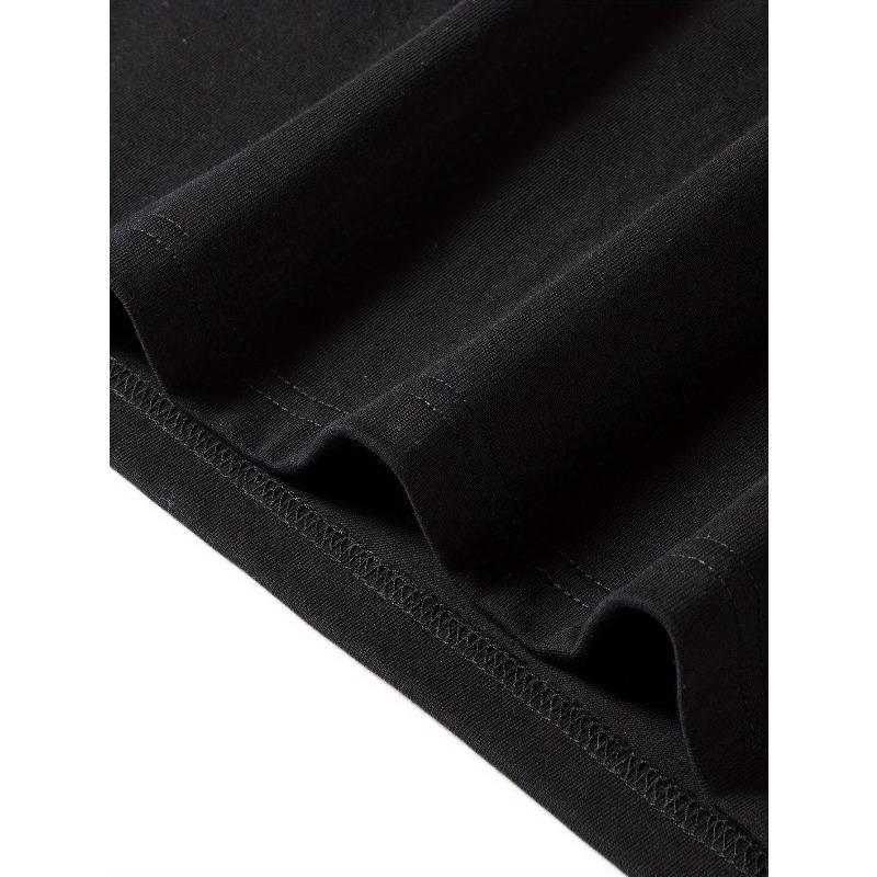 European Sizes Russian Text Graphic Tee for Men | Black Casual Short Sleeve Crew Neck T-Shirt, Fashion Streetwear,