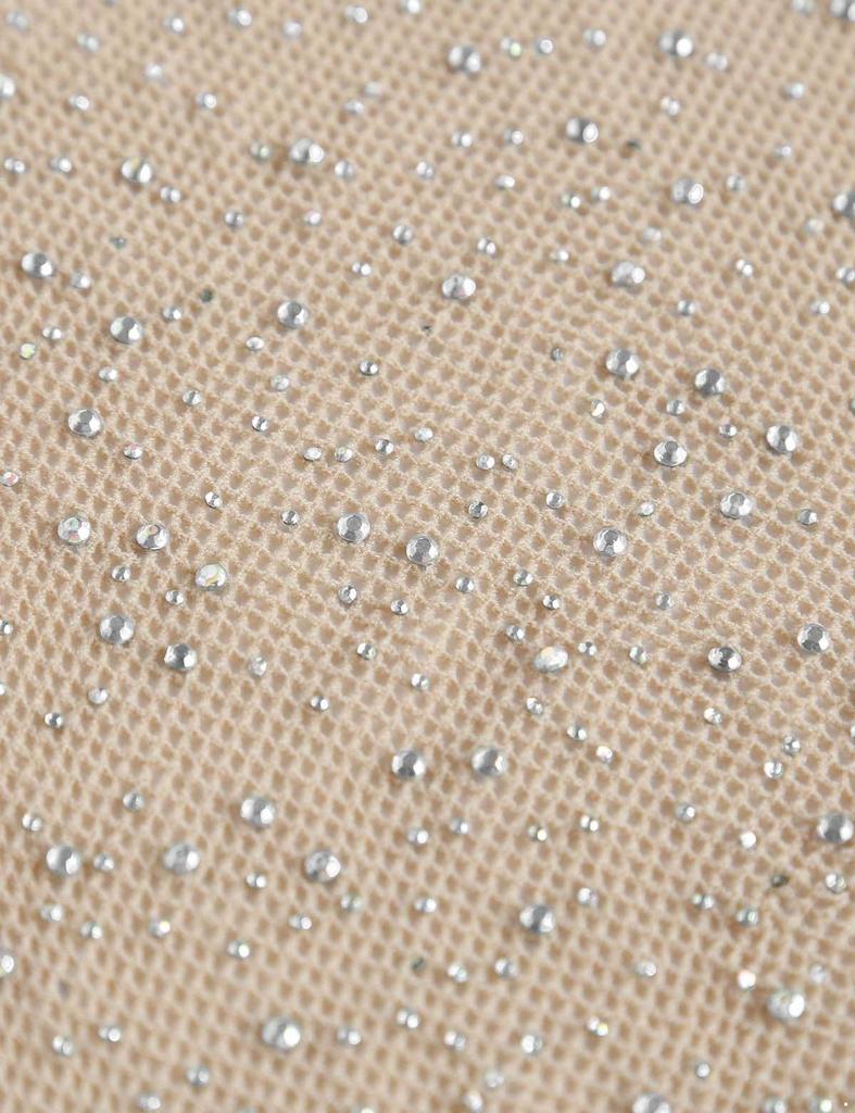 Robe Tube transparente Sexy pour femmes, Mini robe moulante avec strass brillants