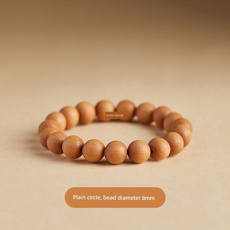 

Поделки Шестислоговая Мантра Орнамент Оригинальный Деревянный Браслет из Бусин Peach beads 8mm