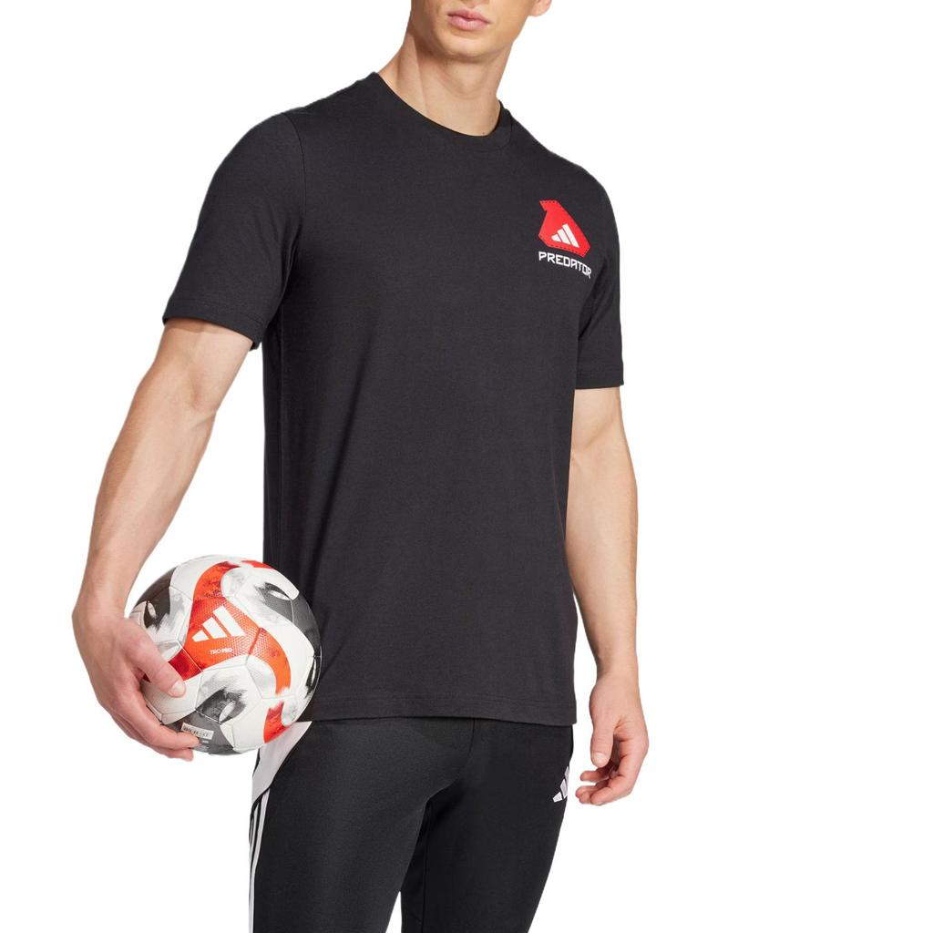 Adidas Predator History T-Shirt Comfortable Fashion Simple Versatile Short Sleeve Men Tops Black JD8217