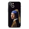 Mona Lisa Van Gogh Oil Painting Art Luxury Phone Case For iPhone 13 15 14 12 11 Pro MAX XR X SE XS 7 8 Plus Soft Black Cover
