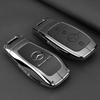 ZJH5   Leather Smart Remote Key Protector Car Key Case Cover For Mercedes Benz A C E S GLC GLE GLB W204 W205 W206 W212 W213 W221 W223