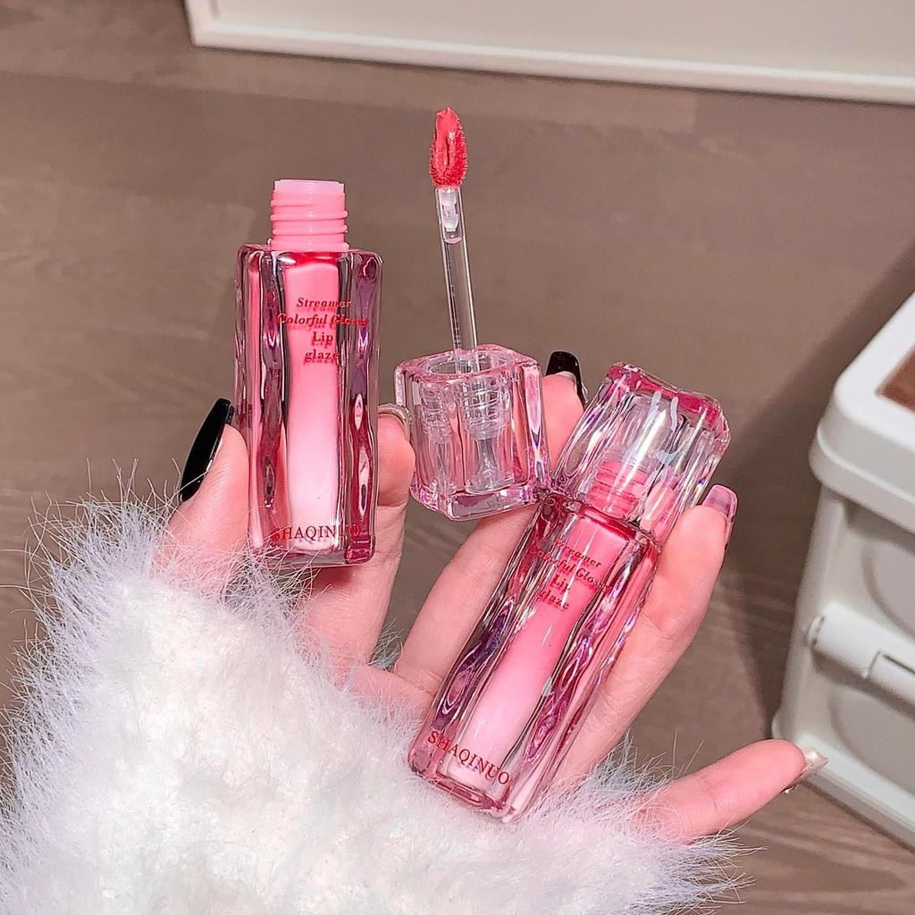 SHAQINUO High Shine Glossy Lip Glaze Plumping Mirror-like Finish Lip Gloss Non-Drying For Different Occasion