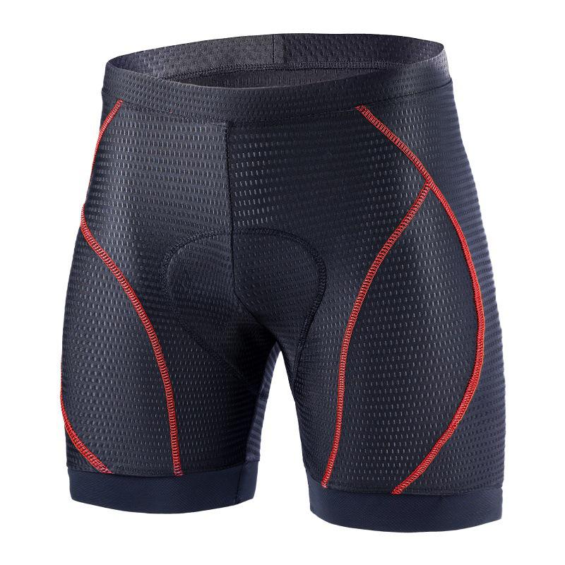 

Men s Shock-Absorbing Quick-Dry Cycling Shorts with Silicone Pad Medium красный