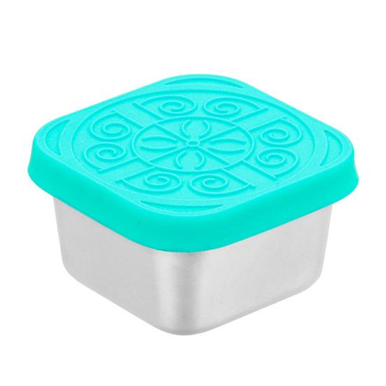 Yousheng Stainless Steel Snack Box Leak Proof Food Container Sauce Cups with Silicone Lids 60ml Leak-Proof Condiment Bowls for Salad Dressing Ketchup