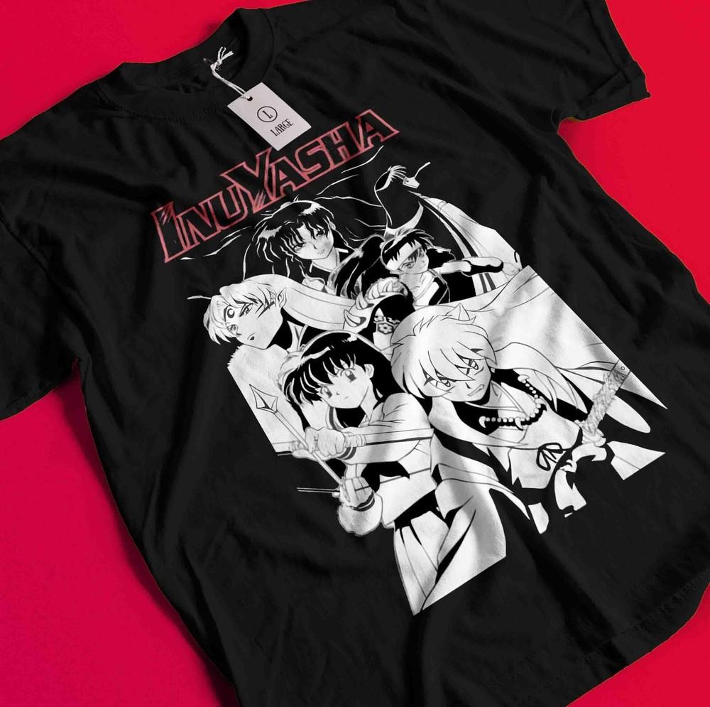 

Inuyasha Shirt Sesshomaru Tshirt Kagome Higurashi T-Shirt Miroku Tee Naraku Koga BB1197 L