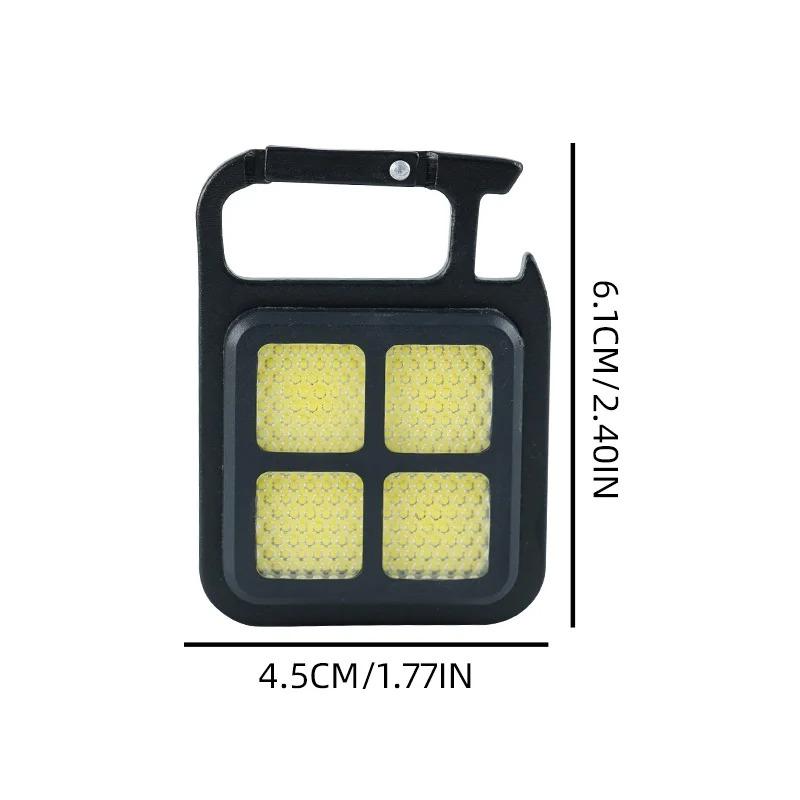 Mini LED Flashlight Magnetic COB Outdoor Camping Pocket Work Light  USB Rechargeable Emergency Light