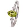 S925 Sterling Silver Colored Treasure Ring Women'S Natural Topaz Garnet Diopside Olivine Simple Versatile Ring