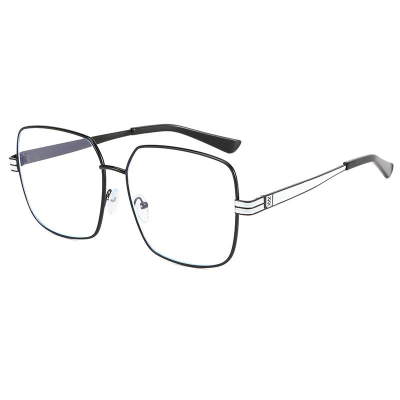 

Модные плоские очки без макияжа и степени для мужчин Tide, стиль Гонконга, большая оправа, показывающая лицо, маленькая оправа для очков, женские очки для близорукости -