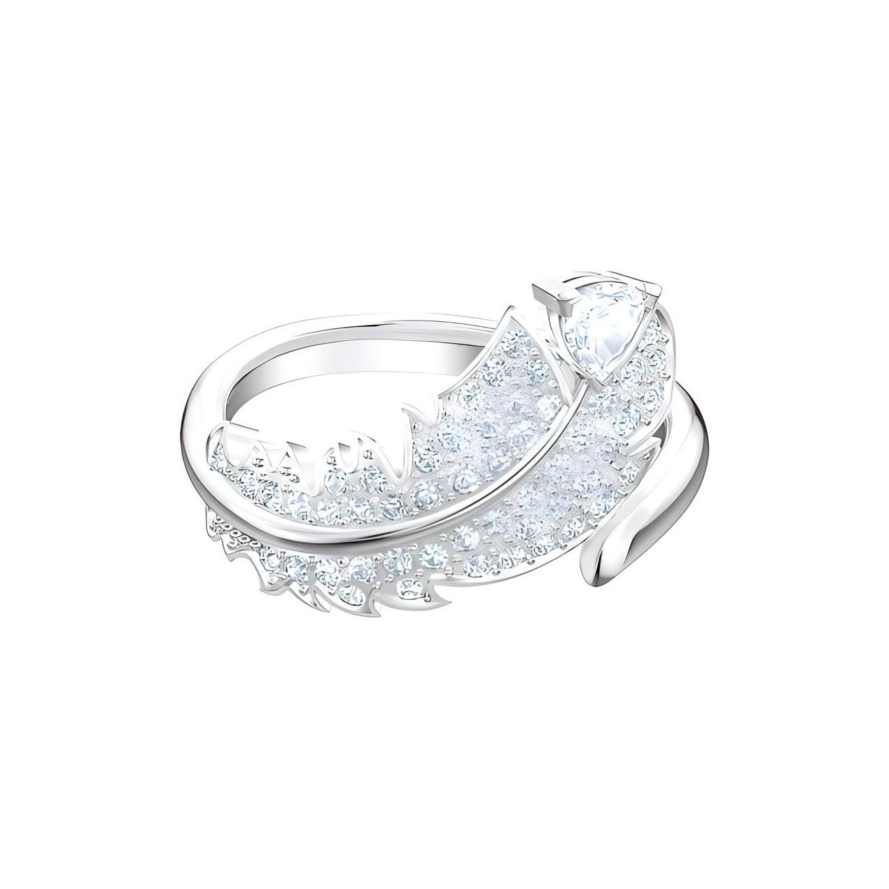Swarovski Nice Elegant Feather Gorgeous Dazzling Ring Women ring 5515029 55