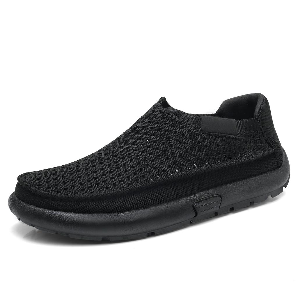New Lightweight Men's Casual Sports Sneakers - One-piece Lazy Shoes