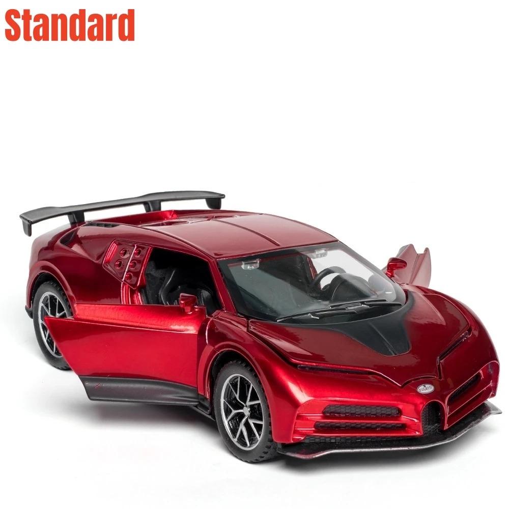 1/32 Bugatti EB110H Centodieci Leksaksbil Miniatyr Pressgjuten Super Sport Fordonsmodell Ljud & Ljus Samlarobjekt Gåva Till Pojke Barn