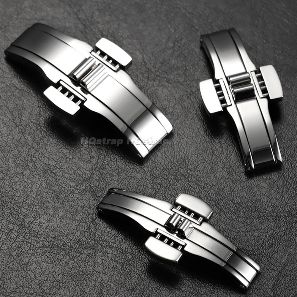 Edelstahl Uhrenschließe für Tissot 1853 T035617 T035439 Uhr Knopf Armband Schließe Doppeldruck Faltschließen Zubehör