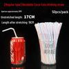 ZISIZ Disposable Plastic Drinking Straws for Kids