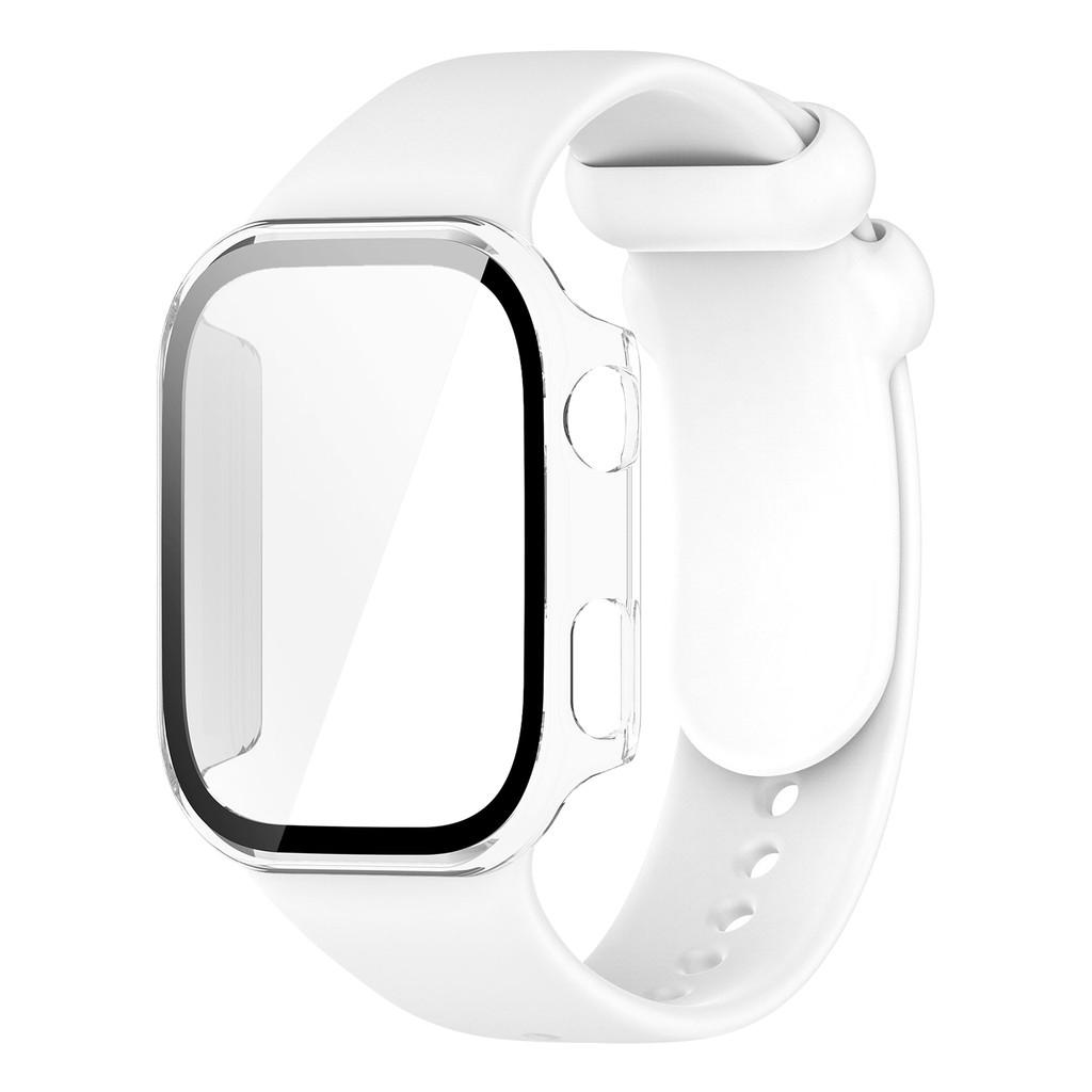 Silicone Strap with PC Case Cover for Redmi Watch 6 Band Sports Comfortable Replacement Bracelet for Xiaomi Redmi Watch6