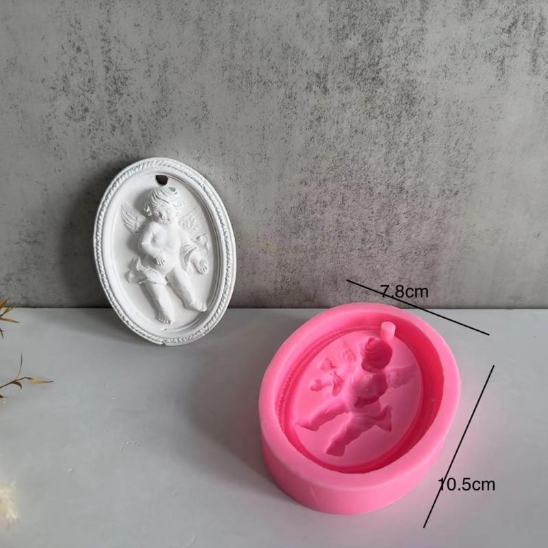 Car Pendant Molds Angel Listing Moulds Resin Craft Mold Clay Tablet Molds Angel Shape Silicone Material for DIY Making