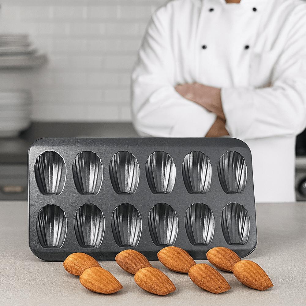 Heat-resistant Madeleine Cake Baking Pan Carbon Steel Shell-shaped Cake Mold  French Dessert