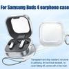 Anti-drop Earphone Case For Samsung Buds 4 /4 Pro Transparent TPU Anti-scratch Headphone Cover Simple  Earphone Shell