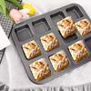 Square Shape Mini Loaf Pan 12 Cavity Muffin Baking Pan Muffin Cupcake Pan  Kitchen Gadgets