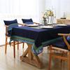 Modern Simple Famous Splicing Cotton Thickened Canvas, Tablecloth, Rectangular Coffee Table Tablecloth, Dining Table Cloth