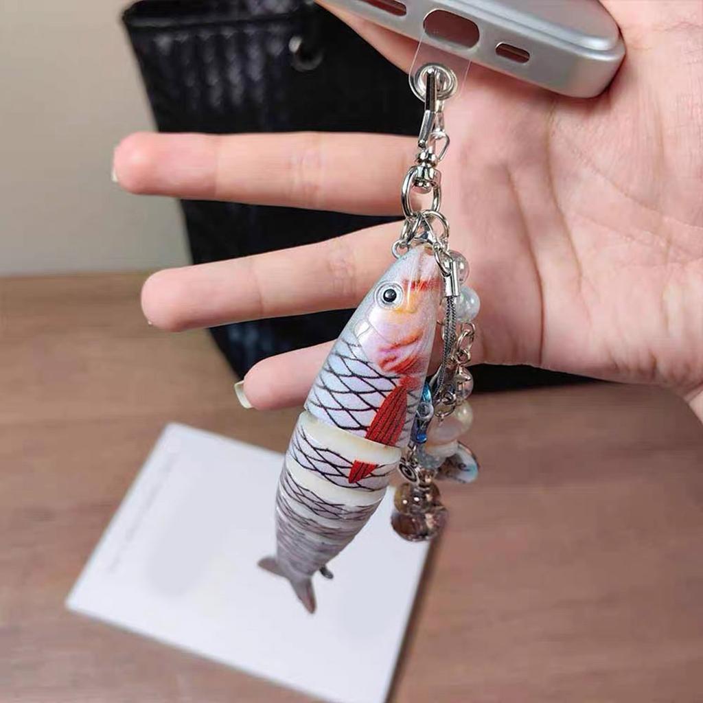 Realistic Fishing Lure Keychain Durable Resin Alloy Carabiner Hook For Outdoor Enthusiasts And Gift Ideas