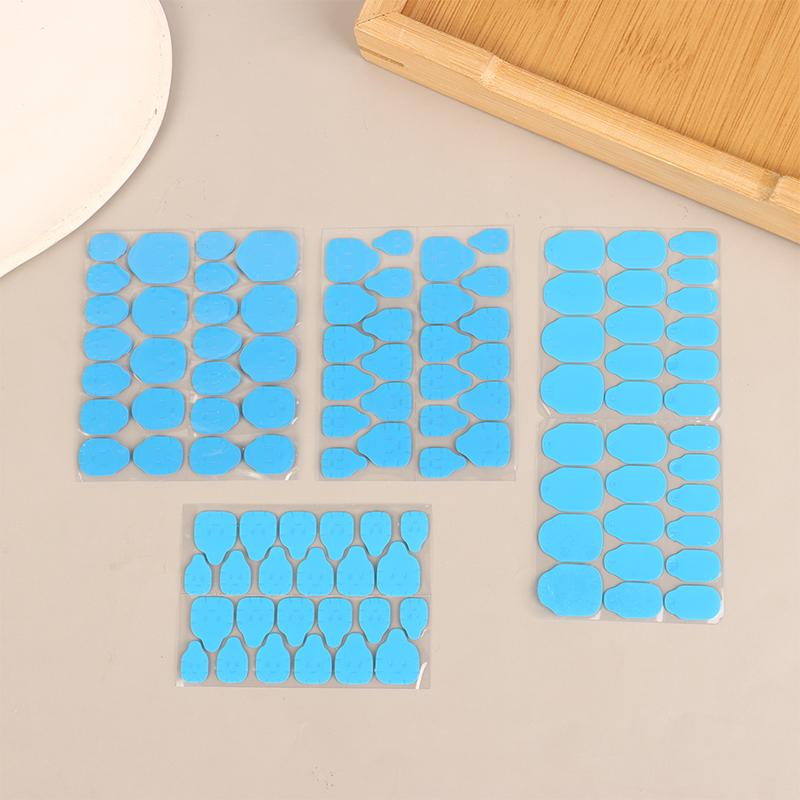 10Pcs 24 Pills/Sheet Uv Double Side Adhesive Tape Glue Sticker False Nail Glue For Fake Nails Tips Clear Jelly Pad Press Tool