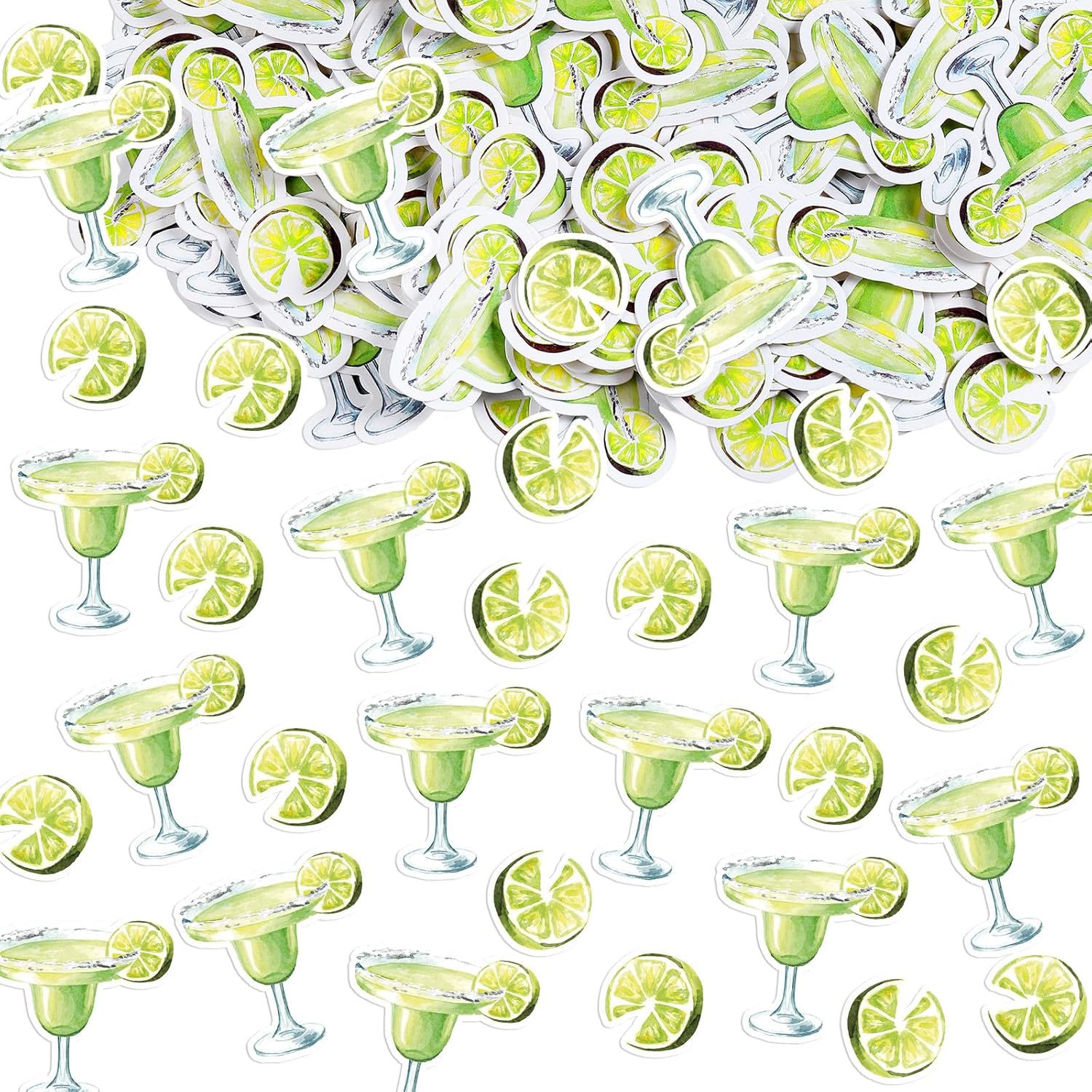 330 Pcs Margarita Glasses Confetti Margarita Party Decorations Margs and Matrimony Bachelorette Decor Margarita Table Confetti Decor for Mexican Day
